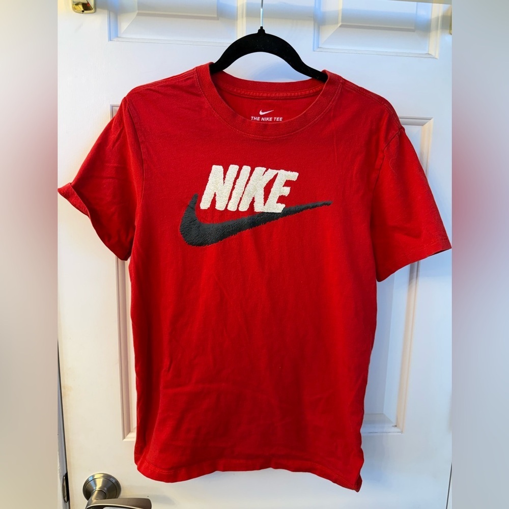 Nike Red Tee with Black Logo